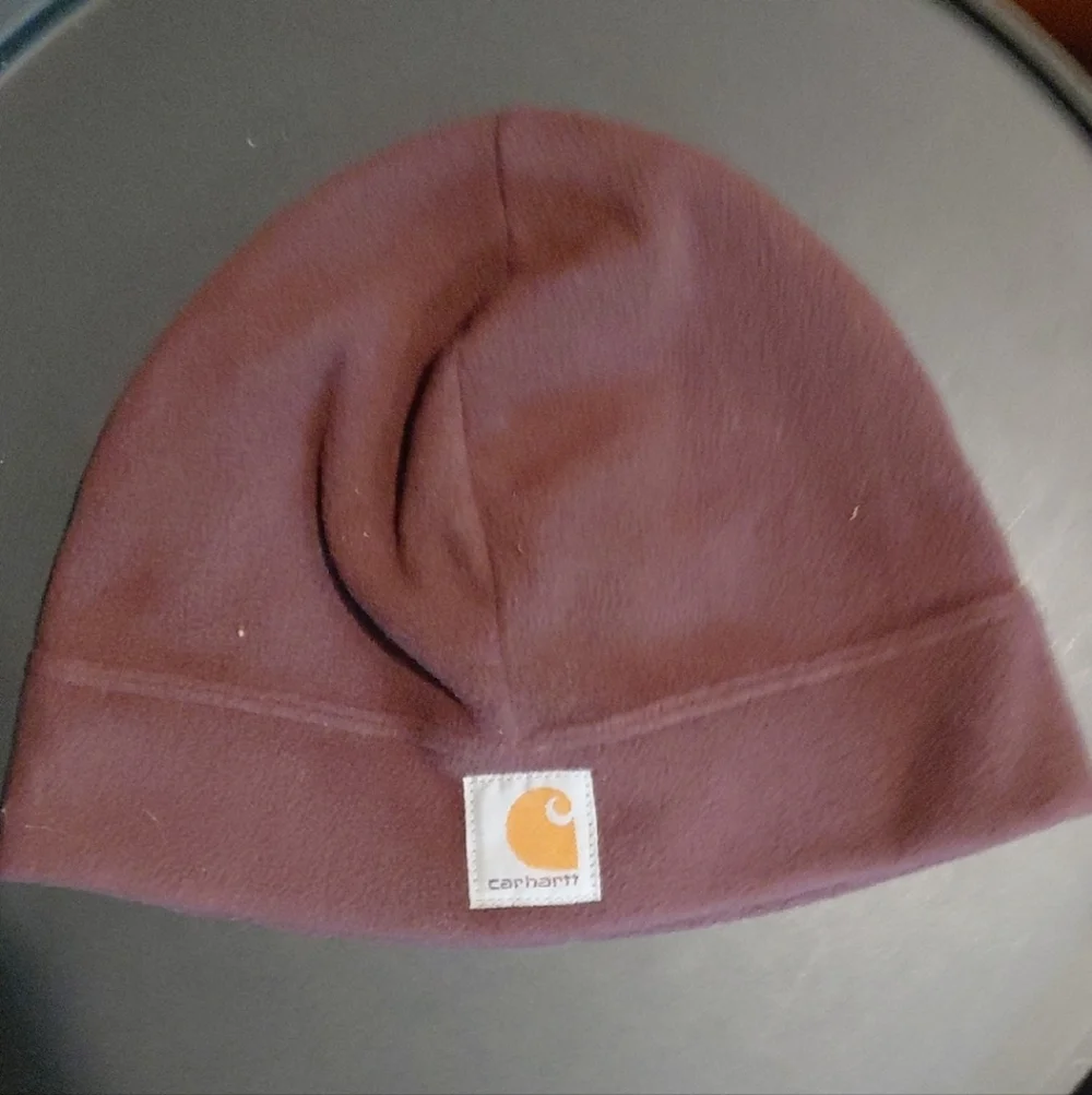 Carhartt Maroon Knit Beanie Hat